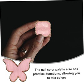 FRCOLOR 4pcs Nail Color Mixing Ring Creative Manicure Color Holders Versatile Nail Art Tools for DIY Designs at Home for Mixing Shades