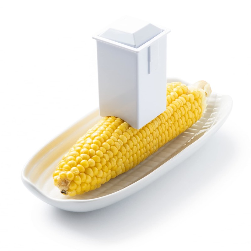 HIC Kitchen Corn Cob Butterer, BPA Free, Fits East-Coast Butter