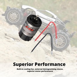 RC Car Brushed Motor, 550 Brushed Motor HighLow Noise Motor Compatible with 4 RC Car Model(12T)