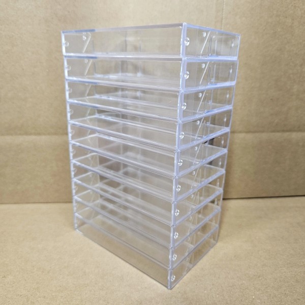Unbranded NO POSTS Cassette Case (10 pack) - clear storage
