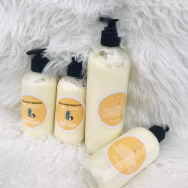 MamaOdi Naturals Pina colada Creamy Body wash| Pineapples Coconut Milk 8oz | SLS & Paraben free
