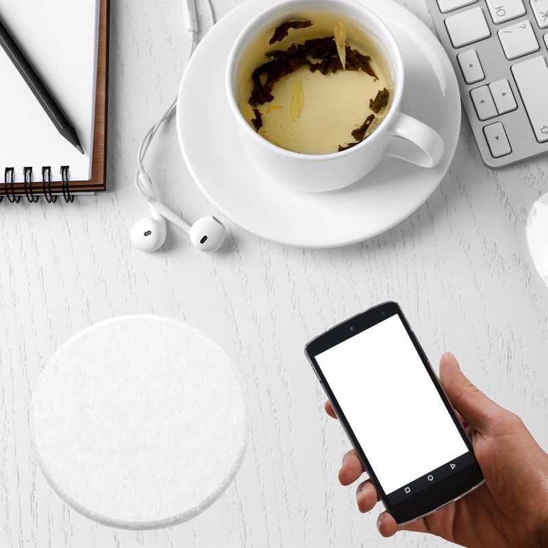 Diatomaceous Earth Coaster, Set of 2, Water Absorbent, Quick Drying,