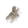 4 Pack Folding Bracket-Self-Locking Hinge, 90°Locking Extended self-Locking Hinge, DIY