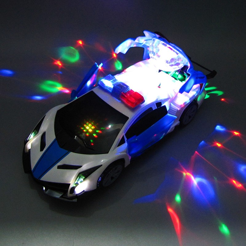 Policed Car with Colorful Light Sounds 360 Speed Drifting Policed