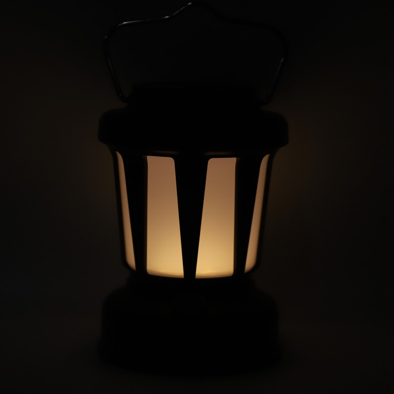 Camping Lantern Solar Powered USB Rechargeable Stepless Dimmable Retro Style