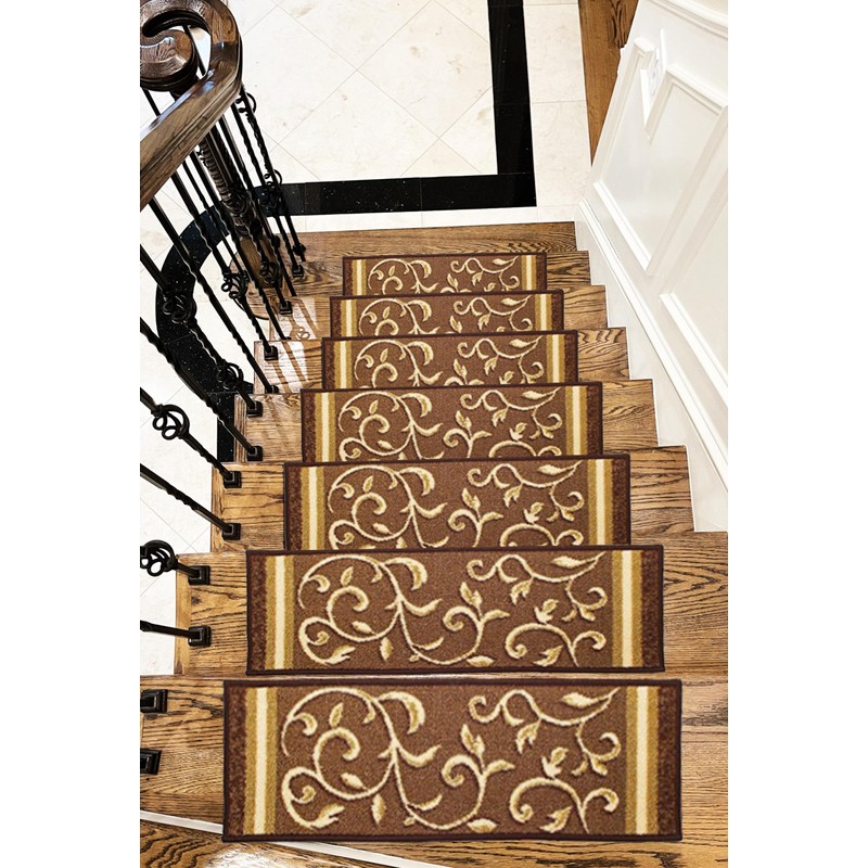 Gloria Rug Non-Slip Rubber Back Carpet Stair Treads - Skid