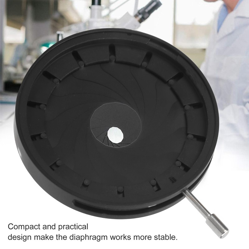 SK34 Adjustable Iris Aperture Diaphragm Module Condensor Optical Diaphragm for