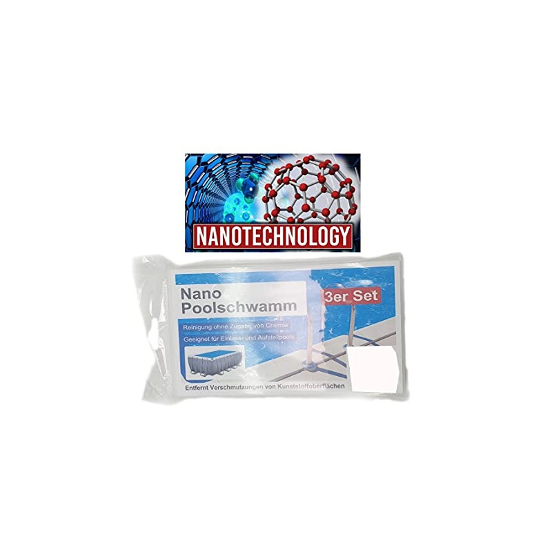 Expo-Börse 572-01088 Cleaning Sponge Pool Sponge Nano Set of 3