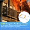 Fire Escape Ladder 2 Story, 16 FT Rope Ladder Fire