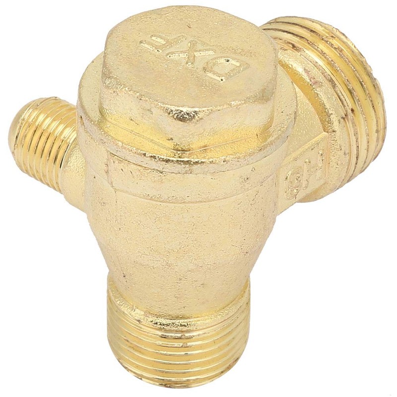 Brass Check Valve 1/2 3/8 Inch Air Compressor Three Way