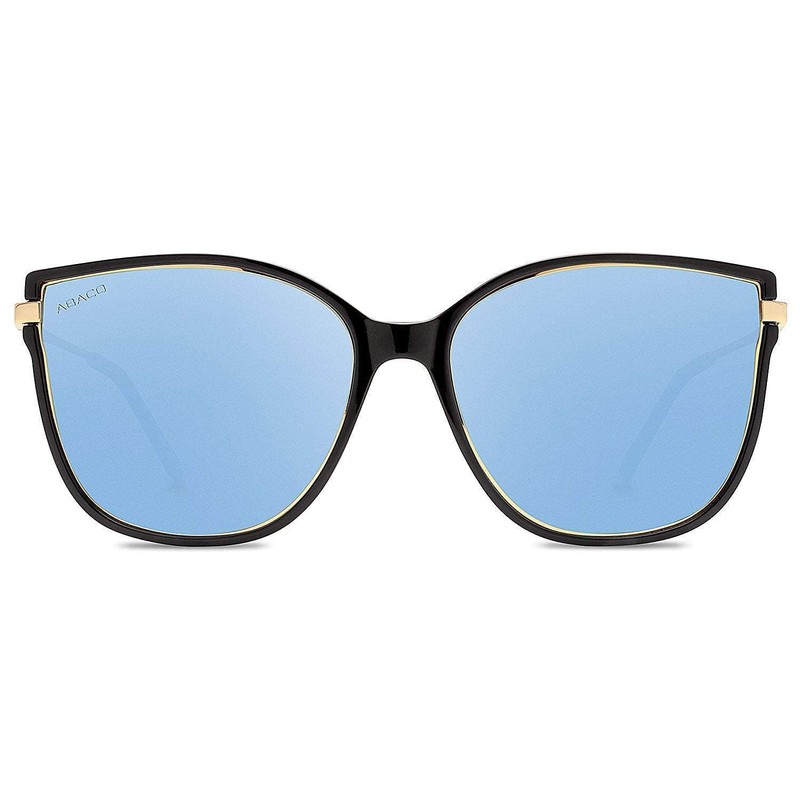 Abaco Ella Polarized Sunglasses - Gloss Black/Caribbean Blue