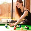 XIHIRCD 40pcs Slip On Pool Cue Tips, 4 Sizes Pool