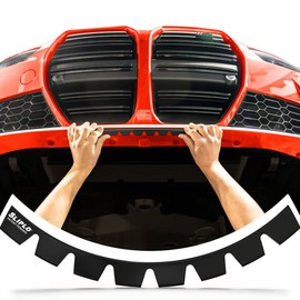 8 Pack SLIPLO Ultra Universal Front Bumper Scrape Guard Skid Plate Bumper Front Lip Protection for Lowered Cars, Carbon Fiber Splitters and Aftermarket Bumper Lips