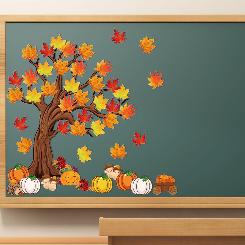 4Ft Big Tree Bulletin Board Set Fall Bulletin Board Decorations