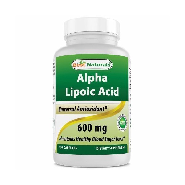 Alpha Lipoic Acid 120 Caps 600 mg by Best Naturals