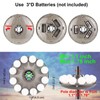 LUXSWAY Patio Umbrella Lights Battery Operated,12 Color Changing Outdoor Umbrella