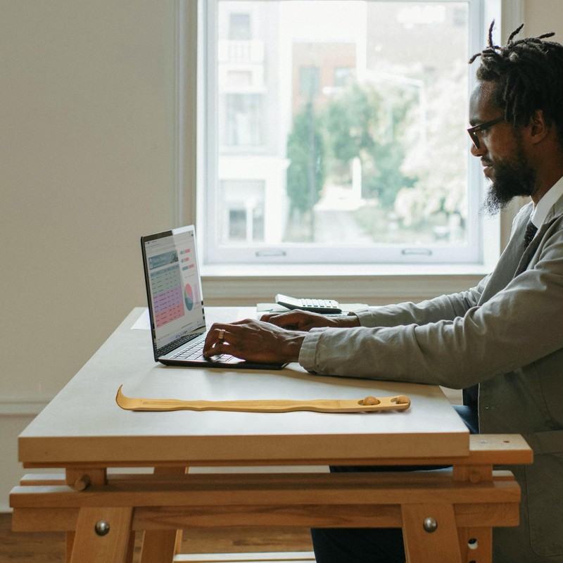 BambooMN 17 Inch Bamboo Wooden Back Scratcher Smooth Massage Roller