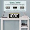 HERMIC Alarm Clock Bedside Clock Large Digital Led Display, Full-Range