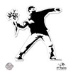 GT Graphics Banksy Flower Thrower - Vinyl Sticker Waterproof Decal