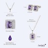 LuckyLy Set de Joyería para Mujer, Collar y Aretes Zirconias,