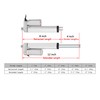 SOViK Actuador lineal de carrera de 12 V CC de