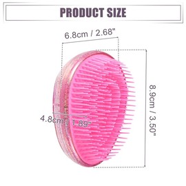 Oval Shaped Hair Brush, 1 Count Portable Travel Hair Brush, Hair Detangling Brush, Scalp Massage Comb, Heatless Styling Tool for Women & Girls