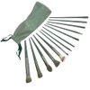 Set Profesional Brochas Maquillaje Bolsa Tela Polvo Sombra Delineador Base