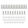 QGHAUC Coil Pack/BRACKET Bolts Stainless Kit Cover Stainless Steel Compatible