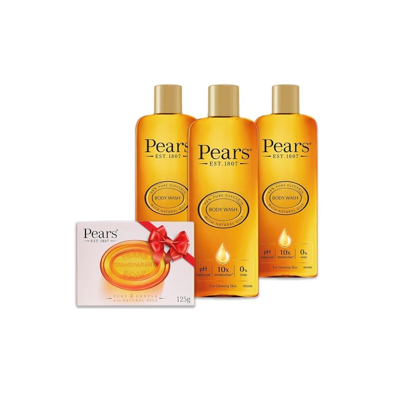 Pears Body Wash Original 250ml Pack of 3 + Pears