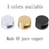 Mirror Clips, Thickened Brass Mirror Floating Glass Clip - Round