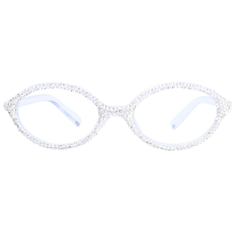 ICARA Fashion Rhinestone bling Reading Glasses for Women Retro Oval