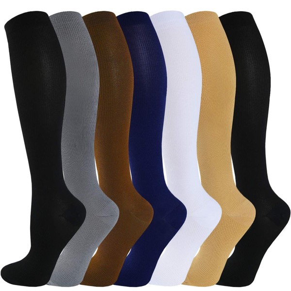 Compression Socks For Women&Men 1/3/6 Pairs - Best Medical for