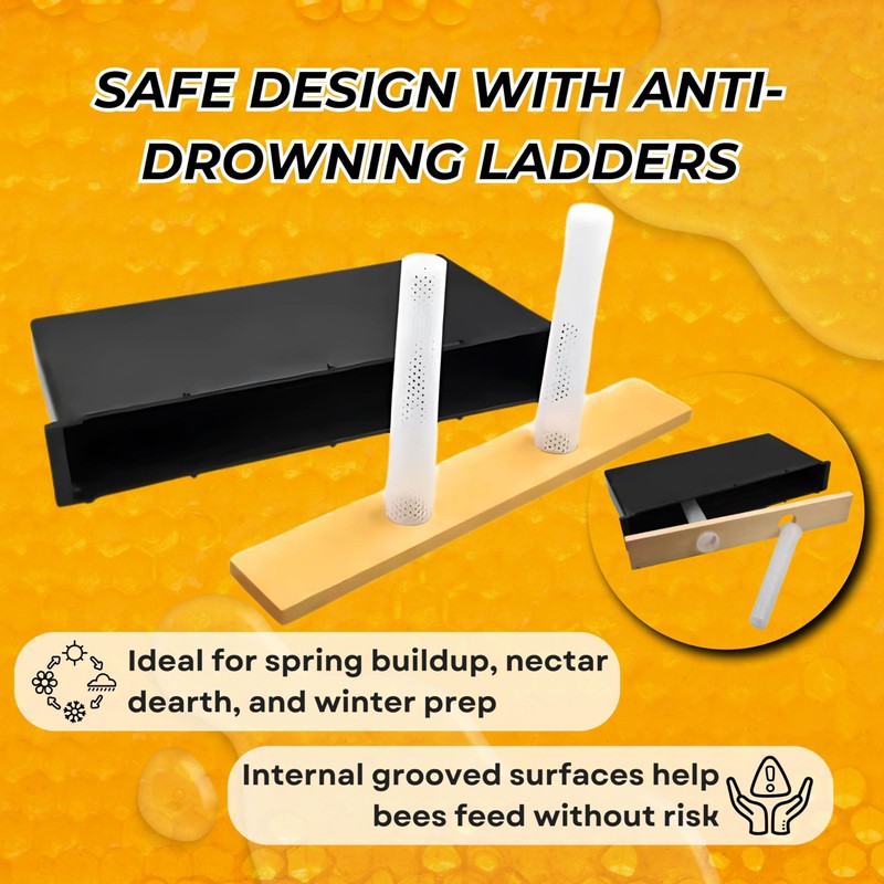 Bee Feeder Frame 2 Pack – Beehive Feeders for Inside