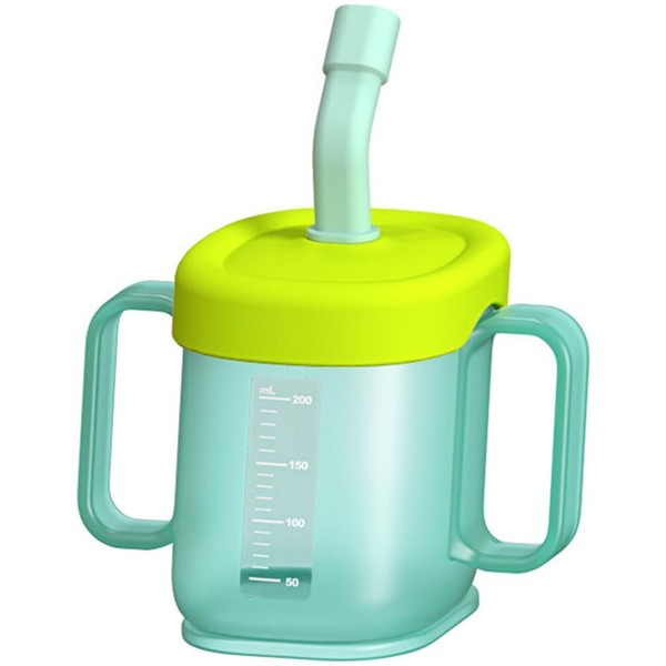 Adult Sippy Cup,Independence 2-Handle 200ML Plastic Mug Drinking Cup with