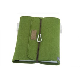 Ringbuch Filz grün vegan A5 Ringordner PERSONALISIERBAR Name Kalender nachhaltiges Geschenk Abschluss Schule Abitur Ausbildung Studium Karabiner lässig 2,2cm, 2 Ringe