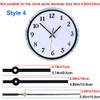 HILLHOME 2 Pack Non Ticking Wall Clock Movements Mechanism with
