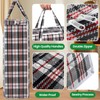 Rainberg Extra-Strong Laundry Bags, Set of 5, Plaid Pattern, Double