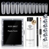 Modelones Slip Solution Nail Shapes Set with 120 Pieces Nail
