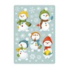 Reusable Window Clings Winter 5 Snowmen and Snowflakes Window Stickers