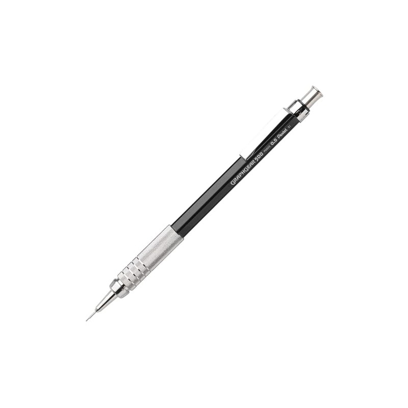 Pentel GraphGear 500 Mechanical Drafting Pencil, (0.5mm), Fine Line, Black