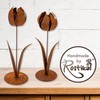 Rusty Metal Decorative Tulip Flower Decorative Patina, 2