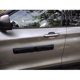 Ultimate All Weather CAR Door DING and DENT Protective Guards (2 Pair of Adhesive Anchor Door Guards (4 Doors)) Black