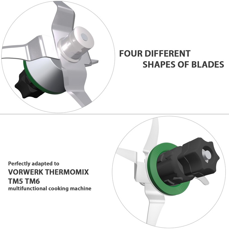 Blender Blade Replacement Compatible with Vorwerk Thermomix TM5 TM6, Food