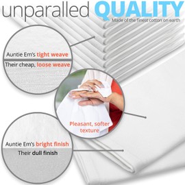 Aunti Em's Kitchen Servilletas de algodón negro, paquete de 12 unidades, 20 x 20 pulgadas, 100% natural, de gran tamaño, para cenas, eventos, bodas, juego de 12, color negro esmoquin