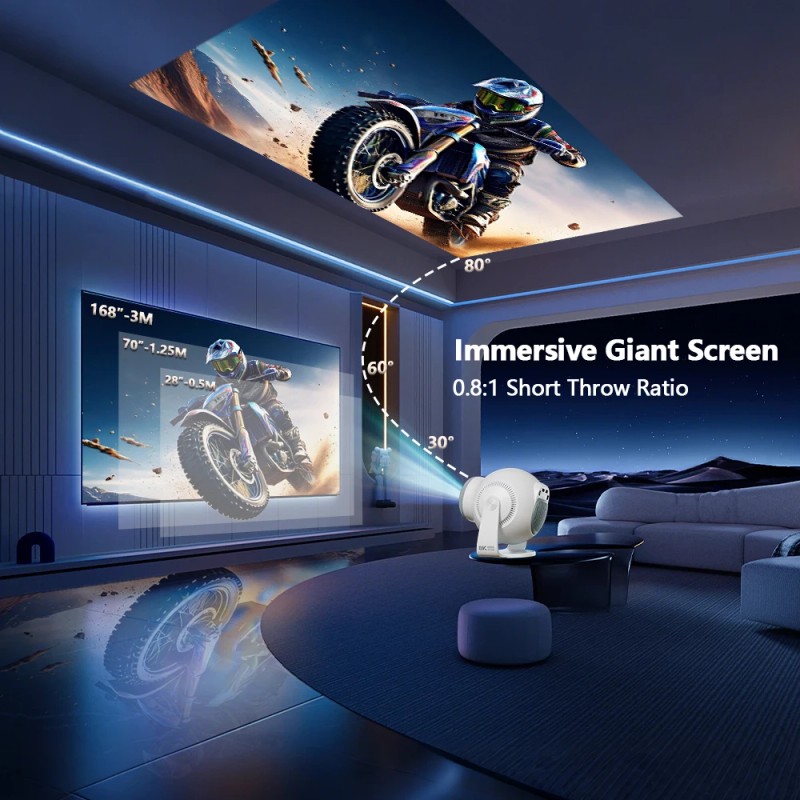 Topleo Android 14 Smart Projector 8K Decoding With Speaker Home