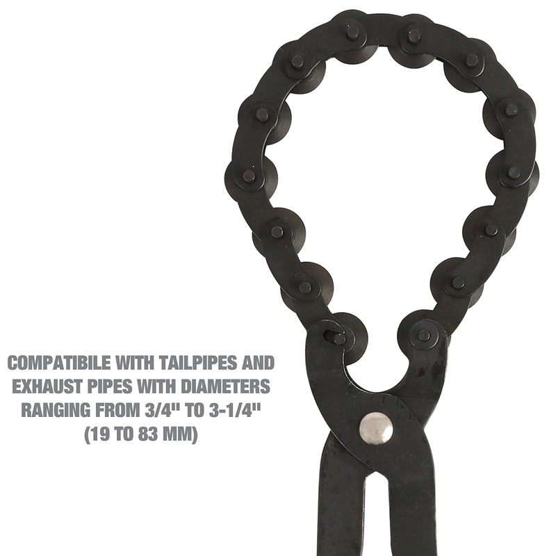 OEMTOOLS 27045 Tailpipe Cutter, Features Pipe Cutter Chain with Cutting