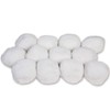 S&S Worldwide White Puff Snow Balls, 4" (Pack of 12)