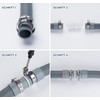 ilauke 2.5m Universal Drain Hose, Extension Pipe Kit for Washing