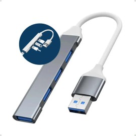 Extensor Hub Usb 3.0 De 4 Puertos Y Alta Velocidad For A