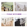 Swpeet 10Pcs Tablecloth Weights with 10Pcs Metal Clip Kit, Crystal